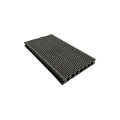 Placa WPC decking antichizat /dungi WPC gri deschis, gol rotund Dimensiune: 146x22.8mm, Lungime: 3800mm