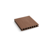 Placa Deck 3D Maro din WPC 145x24mm, L 3800mm, Structura cu Gol Rotund pentru Rezistenta Sporita.