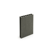 Placa deck terasa WPC PREMIUM, tip pardoseala/dusumea WPC, placa co extrudata, 145x22mm, gri lemn, model No Gap 3800 mm