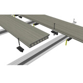 Placa deck terasa WPC PREMIUM, tip pardoseala/dusumea WPC, placa co extrudata, 145x22mm, maro lemn, model No Gap 3800 mm
