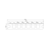 Placa deck terasa WPC PREMIUM, tip pardoseala/dusumea WPC, placa co extrudata, 145x22mm, maro lemn, model No Gap 3800 mm