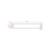 Placa decking WPC coextrudat, 140x20 mm, 3800 mm, maro, dubla fata simpla si 3D, rezistent exterior