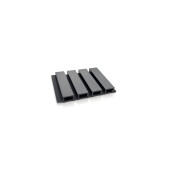 Riflaj WPC canelat negru, Dimensiune: 219x26mm, Lungime 3600mm