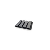 Riflaj WPC canelat negru, Dimensiune: 219x26mm, Lungime 3600mm