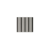 Riflaj WPC coextrudat canelat gri deschis pe fond negru, Dimensiune: 219x26mm, Lungime 3600mm
