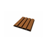 Riflaj WPC coextrudat canelat maro tec, Dimensiune: 219x26mm, Lungime: 3600mm