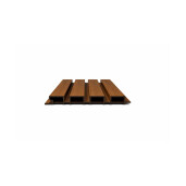 Riflaj WPC coextrudat canelat maro tec, Dimensiune: 219x26mm, Lungime: 3600mm