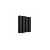 Riflaj WPC coextrudat canelat negru, Dimensiune: 220x26mm, Lungime: 3600mm