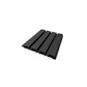 Riflaj WPC coextrudat canelat negru, Dimensiune: 220x26mm, Lungime: 3600mm
