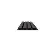 Riflaj WPC semi-coextrudat canelat negru, Dimensiune: 219x26mm, Lungime: 3600mm