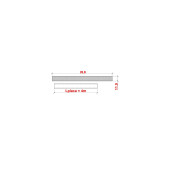 Fasie terminatie NO GAP , 70 x 11 mm X 4000 mm, gri inchis