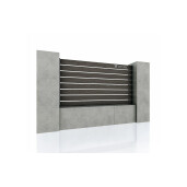 Gard WPC Cu Placaj Ares Aluminiu