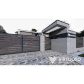 Gard WPC Cu Placaj Ares Aluminiu