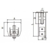 Rulment de  capat 100x89mm