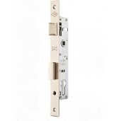 Kit broasca poarta pietonala pentru profil 40x40 mm maner Maro