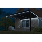 Pergola X Bioclimatica, Pavilion cu prindere pe casa, Premium, Aluminiu