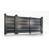 Set porti aluminiu 900x1800 + 3000x1800 mm, model Neptun, gri antracit