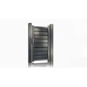 Poarta pietonala aluminiu 900x1800 mm, model Baldur, gri antracit