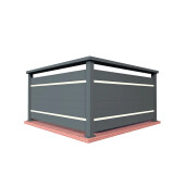 Balustrada cu LED, Bacus, Aluminiu