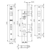 K153-20 Broasca Kale 153-20 pentru profil rectangular 40x30 mm