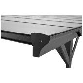 Copertina auto Alfa, carport aluminiu cu policarbonat, 3050x5030 mm, gri antracit