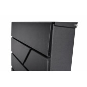 Cutie postala otel zincat, Design Modern, Negru