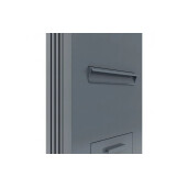 Stalp aluminiu Deluxe, cutie primire colete si primire cutie postala integrata, 600x250mm, 2000mm inaltime