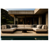 Set mobilier premium din aluminiu, pentru terasa/gradina/balcon, model Kyoto RHO