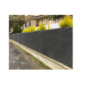 Plasa gard viu artificial, imitatie Gard Viu, plasa paravan Gri, 1.7x10metri, Virtuoso