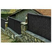 Plasa gard viu artificial, imitatie Gard Viu, plasa paravan Gri, 2x10metri, Virtuoso