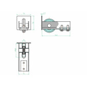 Rulment de  capat 70x70