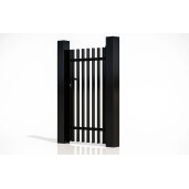 Poarta pietonala aluminiu 900x1800 mm, model Light Straight, negru