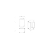 Lampa de exterior AXIS, 1xE27, aluminiu
