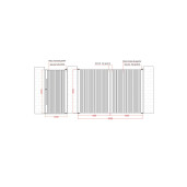 Set porti aluminiu 1000x2000 + 3000x2000 mm, model Imperia, gri antracit (Signature)