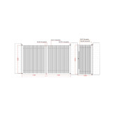 Set porti aluminiu 1000x2000 + 3000x2000 mm, model Supernova, gri antracit (Signature)