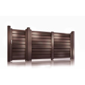 Set porti aluminiu 900x1800 + 3000x1800 mm, model Baldur, maro