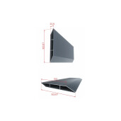 Poarta culisanta aluminiu 3000x1800 mm, model Baldur, gri antracit