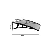 Copertina usa intrare Lilly 700x1200 mm, policarbonat transparent