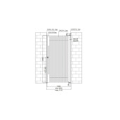 Poarta pietonala aluminiu 1000x2000 mm, model Supernova, gri antracit
