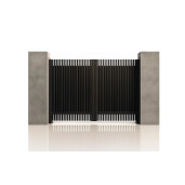 Poarta auto batanta aluminiu 3000x2000 mm, model Supernova, gri antracit