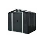 Magazie tip casuta depozitare gradina EasyBox 4m2, casuta depozitare unelte, Basic, Otel zincat