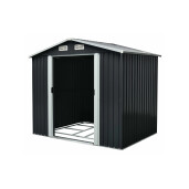 Magazie tip casuta depozitare gradina EasyBox 4m2, casuta depozitare unelte, Basic, Otel zincat