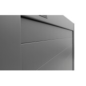 Poarta bi-fold aluminiu 3000x1800 mm, model Poseidon, gri antracit