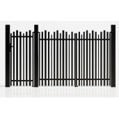Set porti aluminiu 900x1800 + 3000x1800 mm, model Light Wave, negru