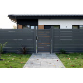 Poarta pietonala aluminiu 900x1800 mm, model Ragnar, gri antracit