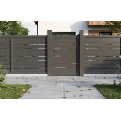 Poarta pietonala aluminiu 900x1800 mm, model Ragnar, gri antracit