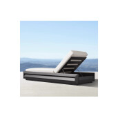 Sezlong premium din aluminiu, pentru terasa/gradina/balcon, model Dubai