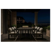 Set masa dining cu 6 scaune, premium, din aluminiu, pentru terasa/gradina/balcon, model Parma