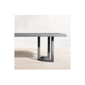Set masa dining cu 6 scaune, premium, din aluminiu, pentru terasa/gradina/balcon, model Parma
