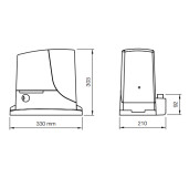 Automatizare pentru porti culisante max. 600Kg Nice ROX600KLT